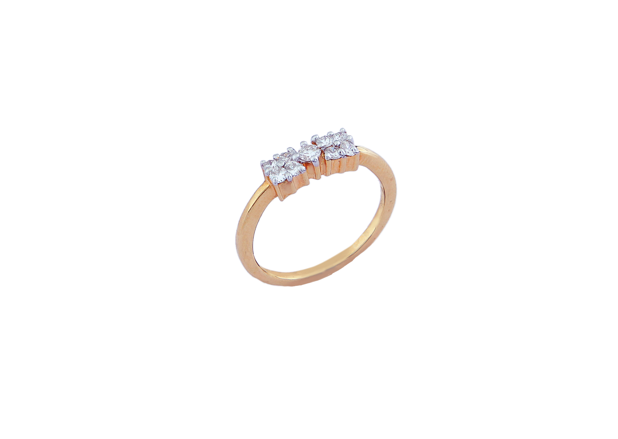 Beautiful 18 Kt Gold  Natural Diamond Ring